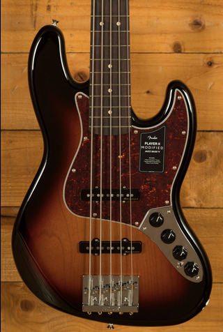Fender Player II Modified Active Jazz Bass V Rosewood 3-Tone Sunburst