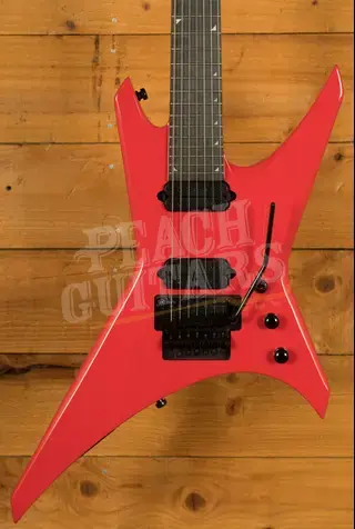 Jackson Pro Series Signature Dave Davidson Warrior WR7 - Ebony - Ferrari Red