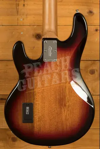 Sterling RAY34SM StingRay Bass - Spalted  3-Tone Sunburst