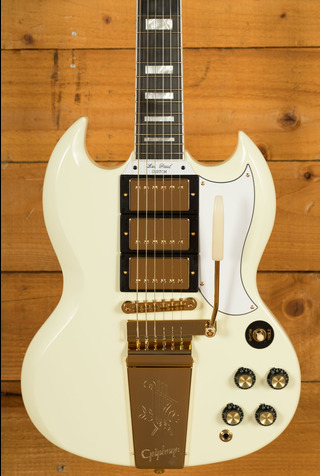 Epiphone 1963 Les Paul SG Custom w/Maestro Vibrola | Classic White