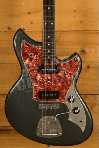 Novo Nucleus Serus J | Charcoal Frost - Tortoise Shell Pickguard