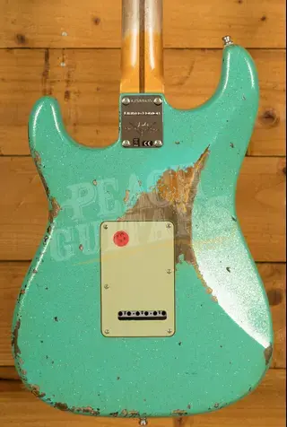Fender Custom Shop NAMM Custom Deluxe HB S-1 Strat - Heavy Relic Seafoam Sparkle/3-Tone Sunburst