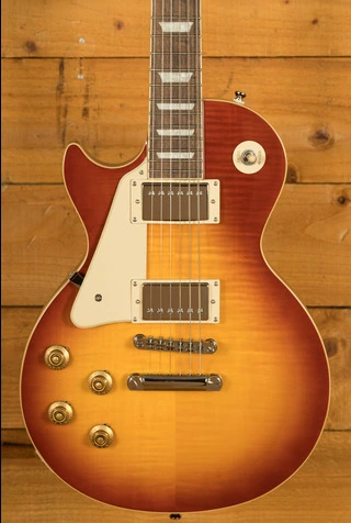 Epiphone Inspired by Gibson Les Paul Standard 50s Figured | Washed Cherry Sunburst w/Gigbag *Left-Handed*