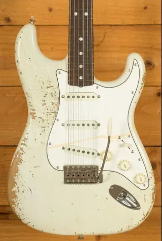 Fender Custom Shop NAMM 1965 Strat - Heavy Relic Aged Olympic White
