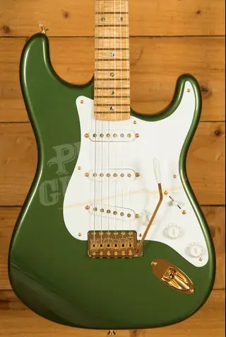 Fender Custom Shop Masterbuilt Todd Krause NAMM 50s 5A Flame Maple Neck Strat - NOS Cadillac Green