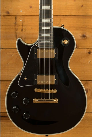 Epiphone Inspired by Gibson Les Paul Custom | Ebony w/Gigbag *Left-Handed*