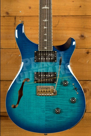 PRS SE Custom | Custom 24 Semi-Hollow Piezo - Lake Blue