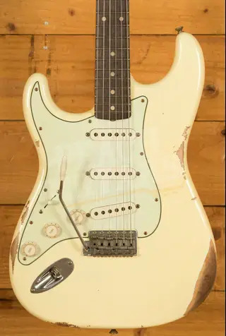 Fender Custom Shop 59 Strat Left-Handed - Relic Aged Vintage White