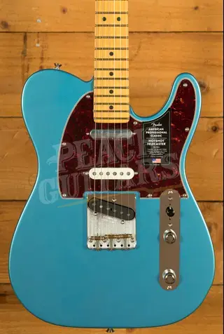 Fender American Professional Classic Hotshot Telecaster - Maple - Faded Lake Placid Blue