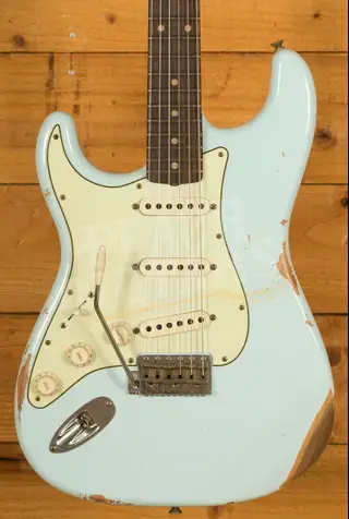 Fender Custom Shop 59 Strat Left-Handed - Relic Sonic Blue