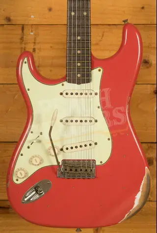 Fender Custom Shop 59 Strat Left-Handed - Relic Fiesta Red