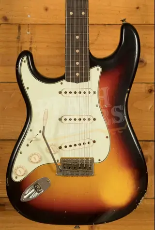 Fender Custom Shop 59 Strat Left-Handed - Relic 3-Tone Sunburst