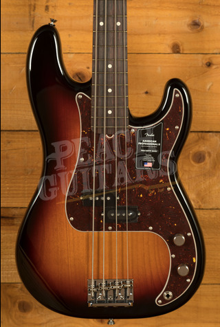 Fender American Professional II Precision Bass | 3-Colour Sunburst - Rosewood