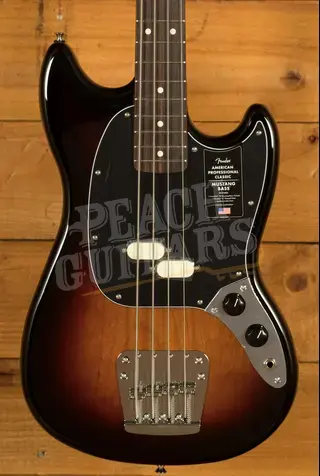 Fender American Professional Classic Mustang Bass - Rosewood - 3-Colour Sunburst