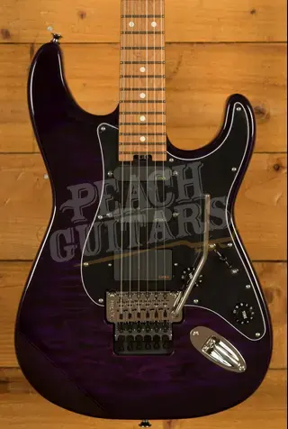 Charvel Marco Sfogli So-Cal Style 1 HSS FR CM - Caramelized Maple - Transparent Purple Burst