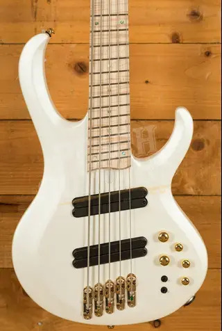 Ibanez BTB605MLM BTB Series - Flamed Maple - Pearl White Matte - Multi-Scale - 5-String 
