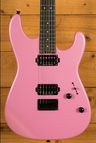 Charvel Pro-Mod Plus San Dimas Style 1 HH HT E - Ebony - Platinum Pink