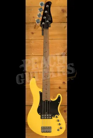 Cort GB-Short Scale Bass - Roasted Maple - Yellow Crush