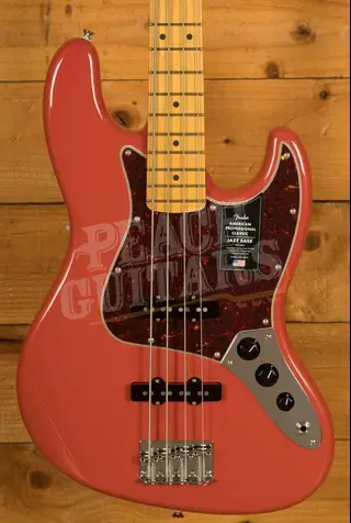 Fender American Professional Classic Jazz Bass - Maple - Faded Dakota Red