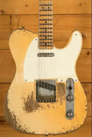 Fender Custom Shop Masterbuilt Dale Wilson 55 Tele - Heavy Relic Aged White Blonde