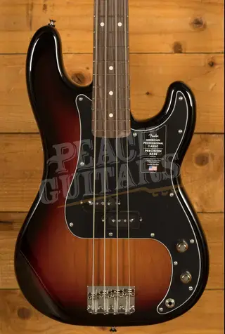 Fender American Professional Classic Precision Bass - Rosewood - 3-Colour Sunburst