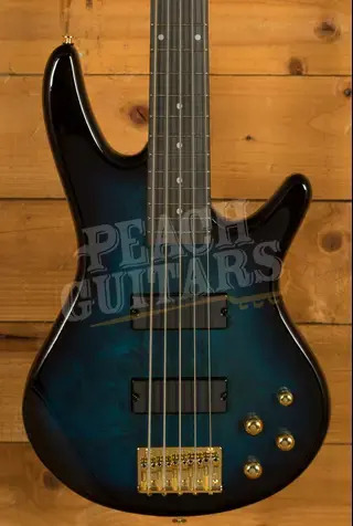 Ibanez GSR205PC Soundgear Series GIO Bass - Purpleheart - Transparent Marine Burst - 5-String