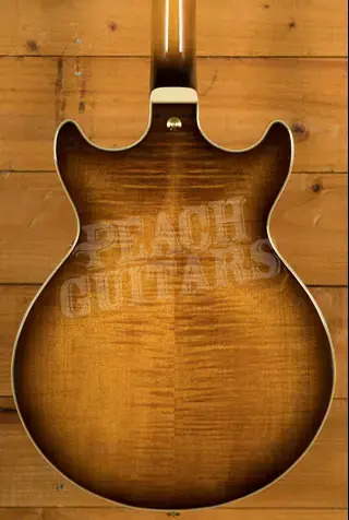 Ibanez AM153FM Artstar Series Hollow Body - Macassar Ebony - Antique Tobacco Burst