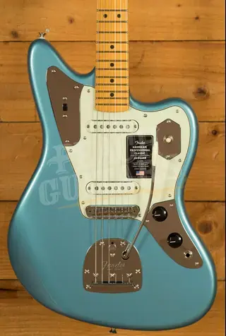 Fender American Professional Classic Jaguar - Maple - Faded Lake Placid Blue