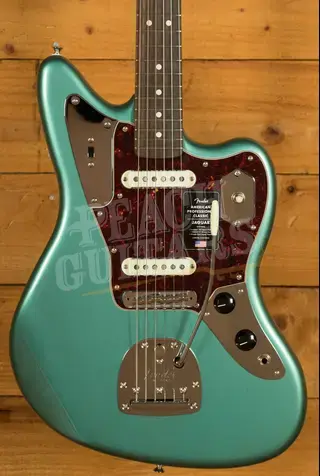 Fender American Professional Classic Jaguar - Rosewood - Faded Sherwood Green Metallic