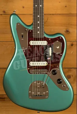 Fender American Professional Classic Jaguar - Rosewood - Faded Sherwood Green Metallic