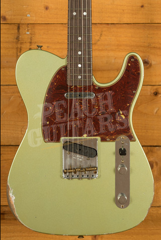 Fender Custom Shop Limited 64 Tele | Relic Aged Sage Green Metallic