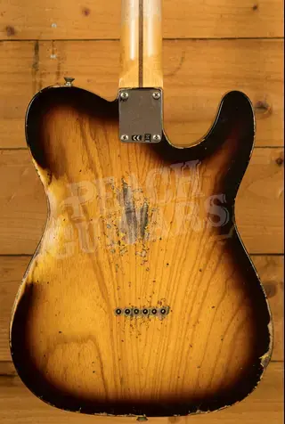 Fender Custom Shop 52 Tele Left-Handed - Heavy Relic 2-Tone Sunburst