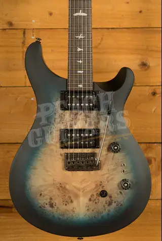 PRS SE Custom 24-08 Poplar Burl Limited Edition - Lake Blue Midnight Burst