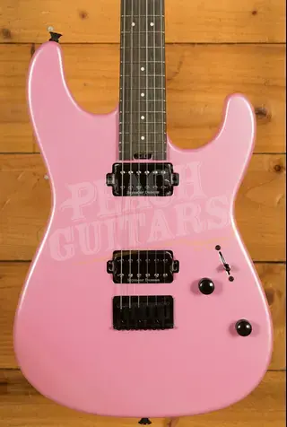 Charvel Pro-Mod Plus San Dimas Style 1 HH HT E - Ebony - Platinum Pink