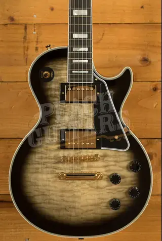 Epiphone Inspired By Gibson Custom Les Paul Custom Quilt | Cobra Burst