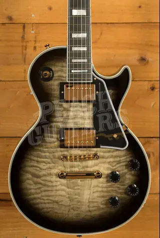 Epiphone Inspired By Gibson Custom Les Paul Custom Quilt | Cobra Burst