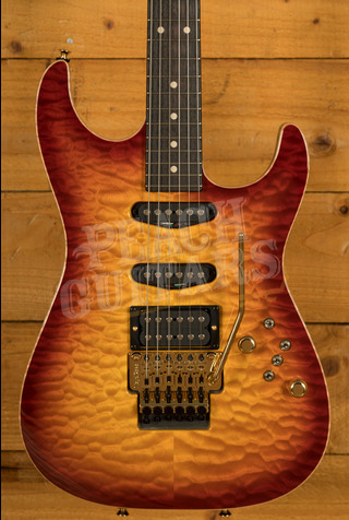 Tom Anderson Drop Top | Dark Cherry Burst with Binding