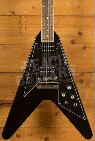 Gibson Peach European Exclusive | 70s Flying V - Ebony *B-Stock*
