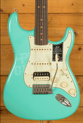 Fender American Ultra Luxe Vintage '60s Stratocaster HSS - Rosewood - Sea Foam Green