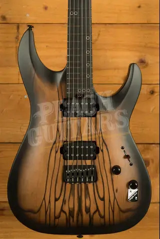 Schecter C-1 Pale Moon Ebony - Richlite - Satin Natural Black Burst