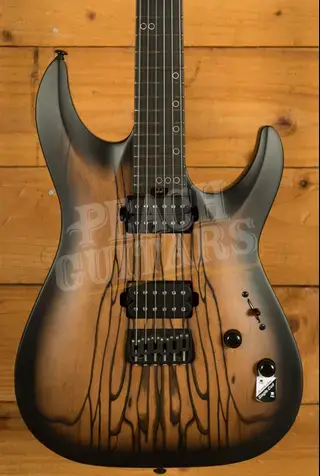 Schecter C-1 Pale Moon Ebony - Richlite - Satin Natural Black Burst