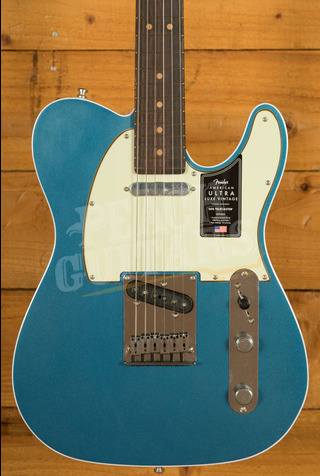 Fender American Ultra Luxe Vintage '60s Telecaster Custom - Rosewood - Lake Placid Blue