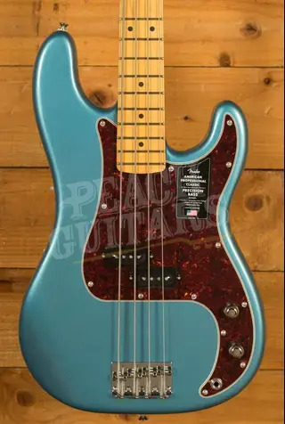 Fender American Professional Classic Precision Bass - Maple - Faded Lake Placid Blue