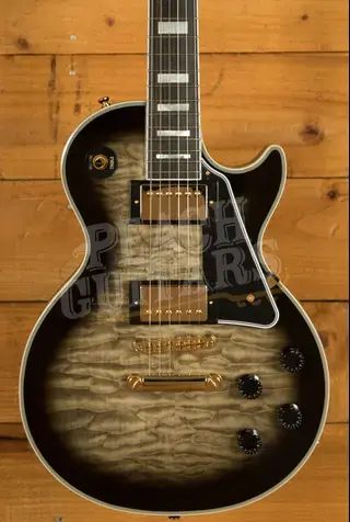 Epiphone Inspired By Gibson Custom Les Paul Custom Quilt | Cobra Burst