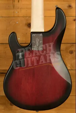 Sterling RAY5HH SUB Series StingRay 5 HH Bass - Ruby Red Burst Satin