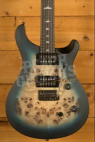 PRS SE Custom 24-08 Poplar Burl Limited Edition - Lake Blue Midnight Burst