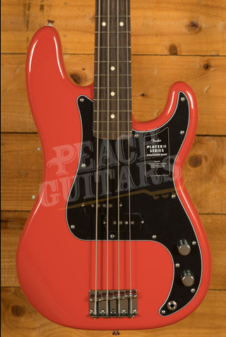 Fender Player II Precision Bass - Rosewood - Coral Red