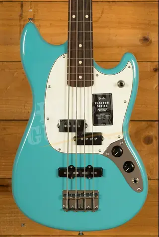 Fender Player II Mustang Bass PJ - Rosewood - Aquatone Blue