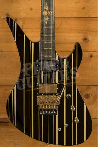 Schecter Synyster Gates Custom S | Gloss Black w/Gold Pinstripes