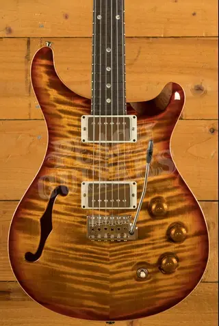 PRS DGT Semi-Hollow - Dark Cherry Sunburst Moons